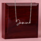 Badass Daughter Name Necklace - Gold