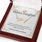 Badass Daughter Name Necklace - Gold