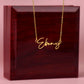 Badass Daughter Name Necklace - Gold