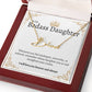 Badass Daughter Name Necklace - Gold