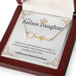 Badass Daughter Name Necklace - Gold
