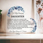 To My Amazing Daughter Love Mom | Acrylic Heart Plaque