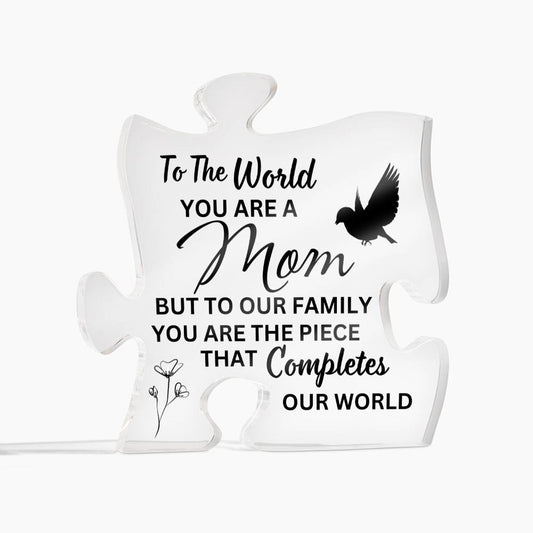 Acrylic Puzzle Plaque | Mom