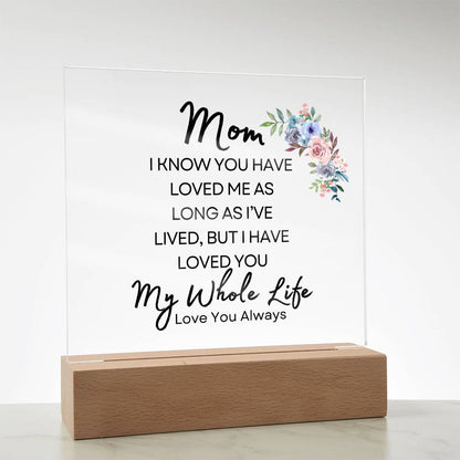 Sweet Gift for MOM | My Whole Life - Water Color Bouquet