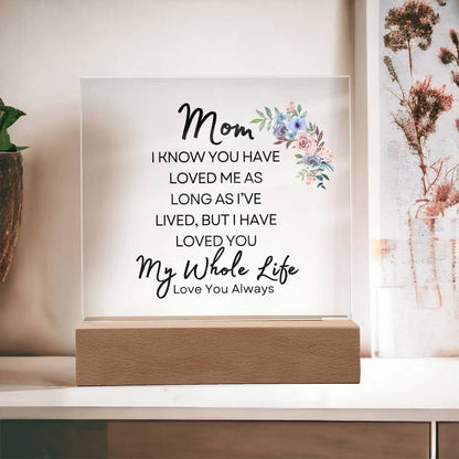 Sweet Gift for MOM | My Whole Life - Water Color Bouquet