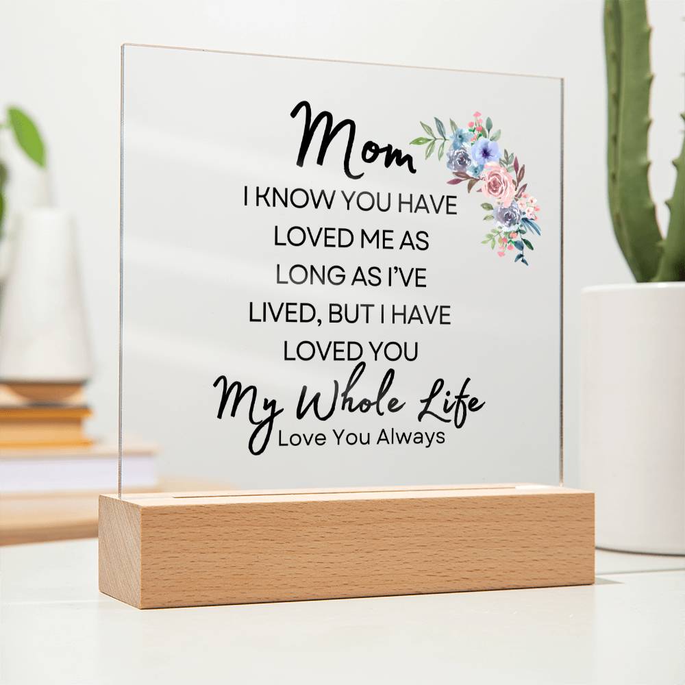 Sweet Gift for MOM | My Whole Life - Water Color Bouquet