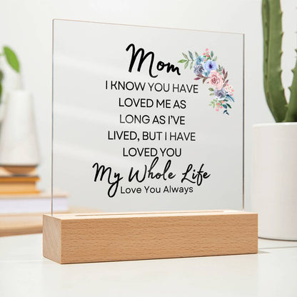 Sweet Gift for MOM | My Whole Life - Water Color Bouquet