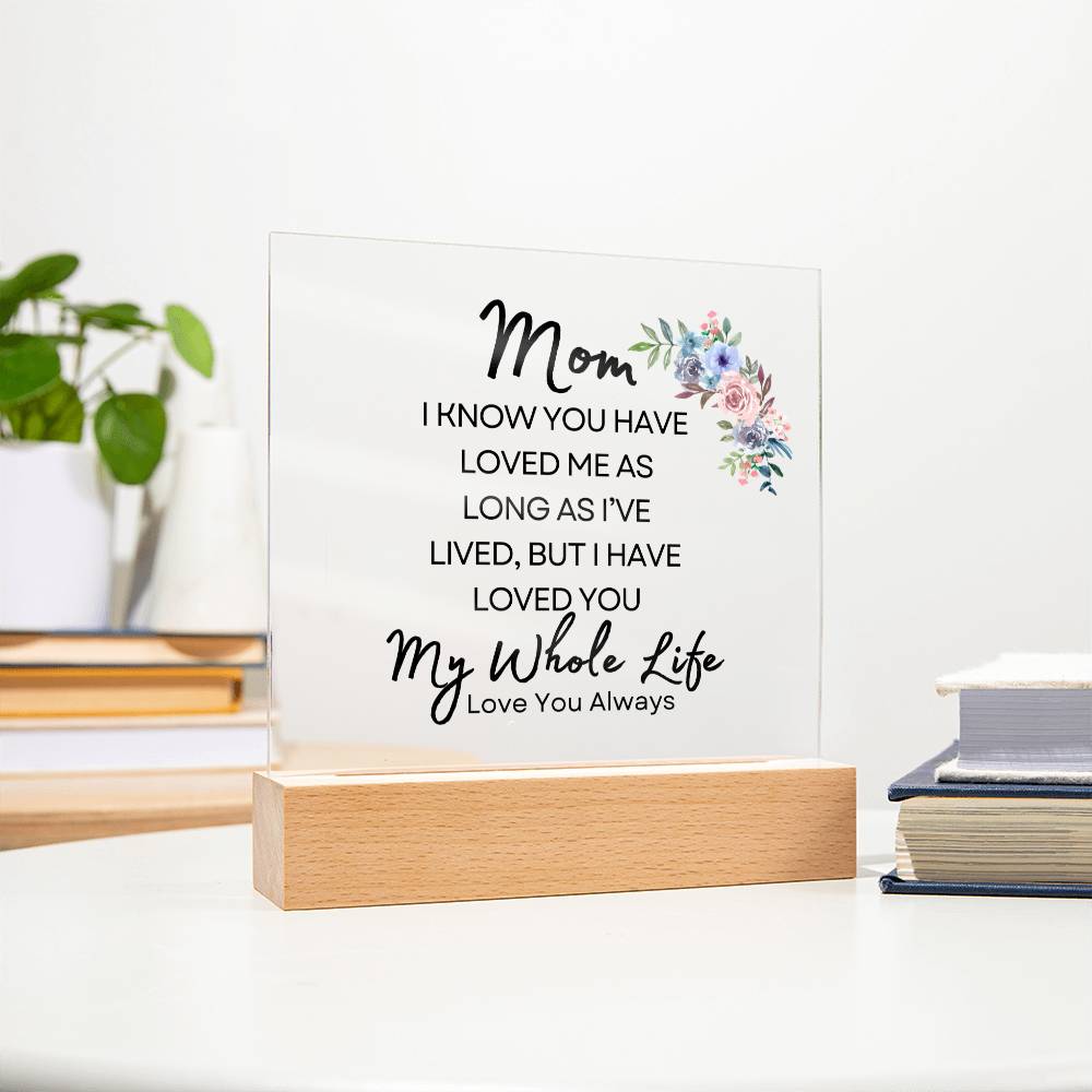 Sweet Gift for MOM | My Whole Life - Water Color Bouquet