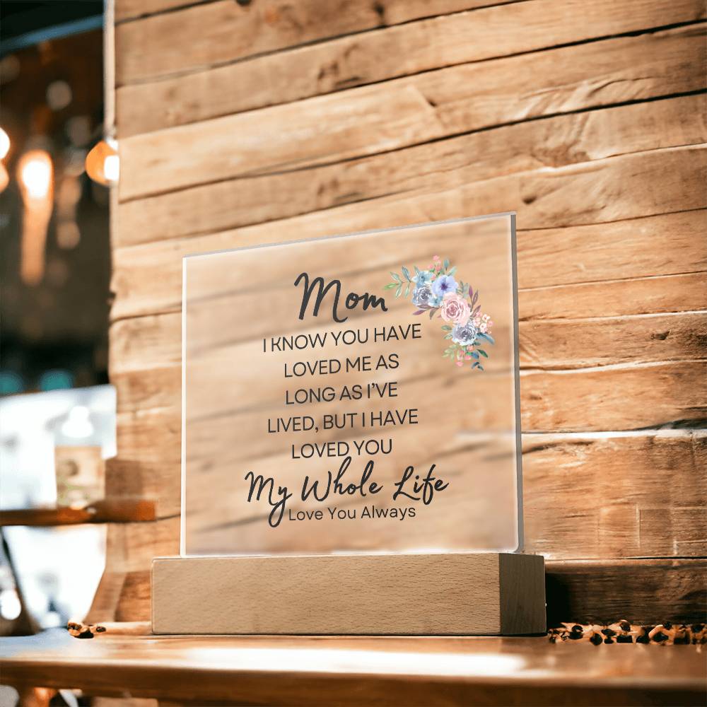 Sweet Gift for MOM | My Whole Life - Water Color Bouquet