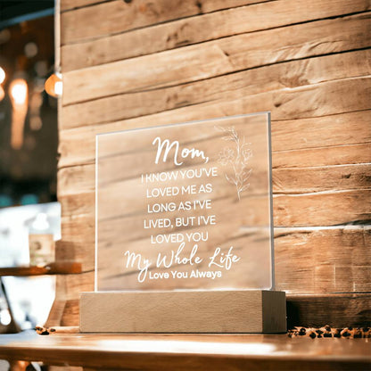 Sweet Gift for MOM | My Whole Life - Wht