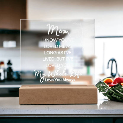Sweet Gift for MOM | My Whole Life - Wht