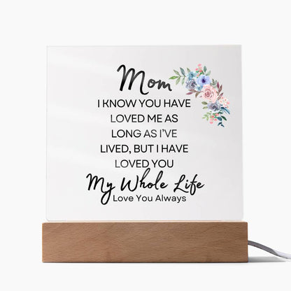 Sweet Gift for MOM | My Whole Life - Water Color Bouquet