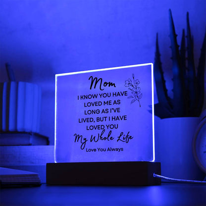 Sweet Gift for MOM | My Whole Life - Flower w/bud