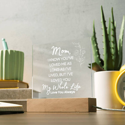 Sweet Gift for MOM | My Whole Life - Wht