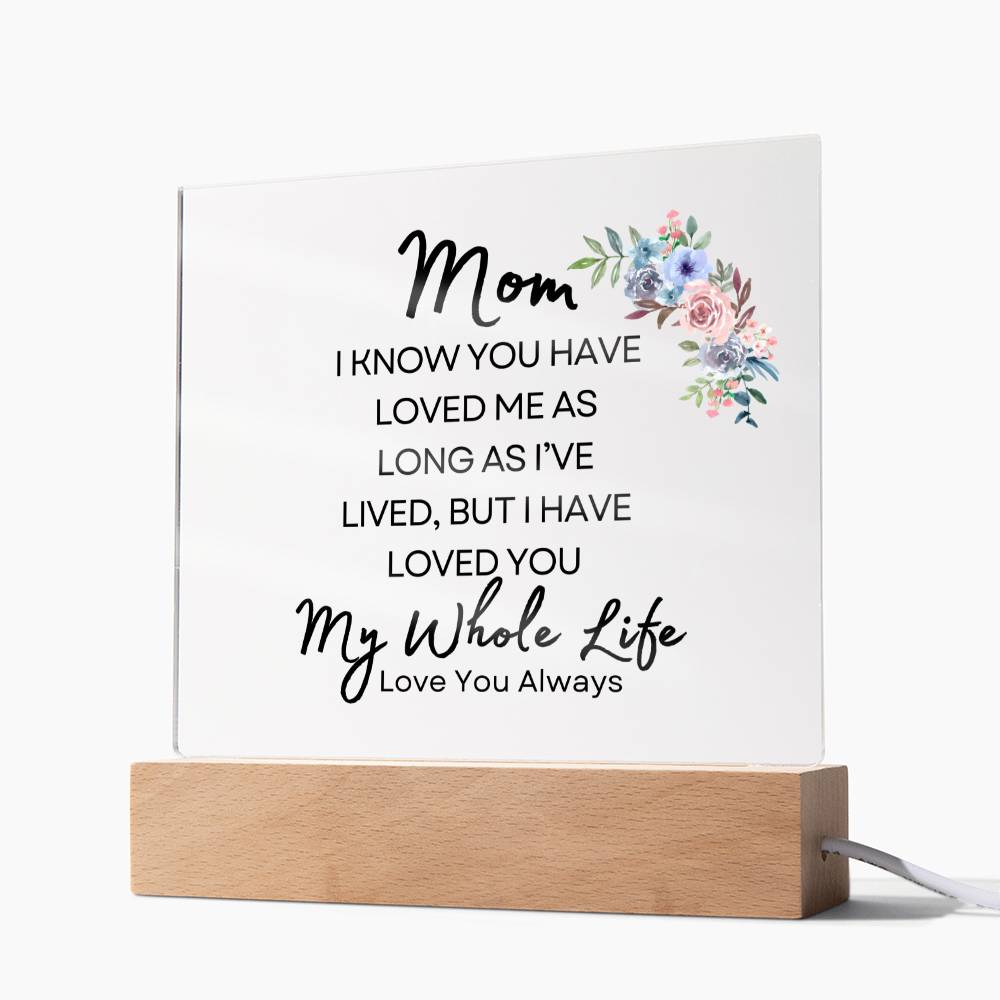 Sweet Gift for MOM | My Whole Life - Water Color Bouquet