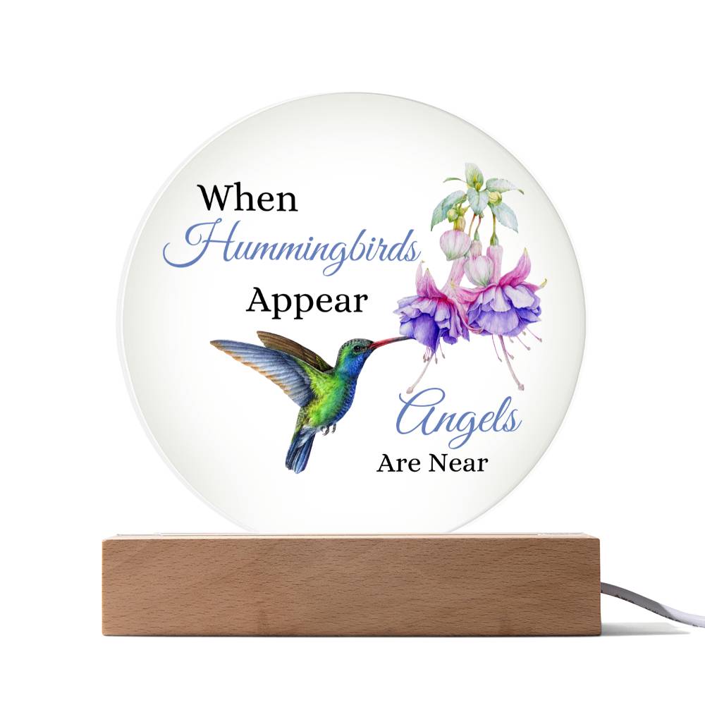 Hummingbird Acrylic Plaque