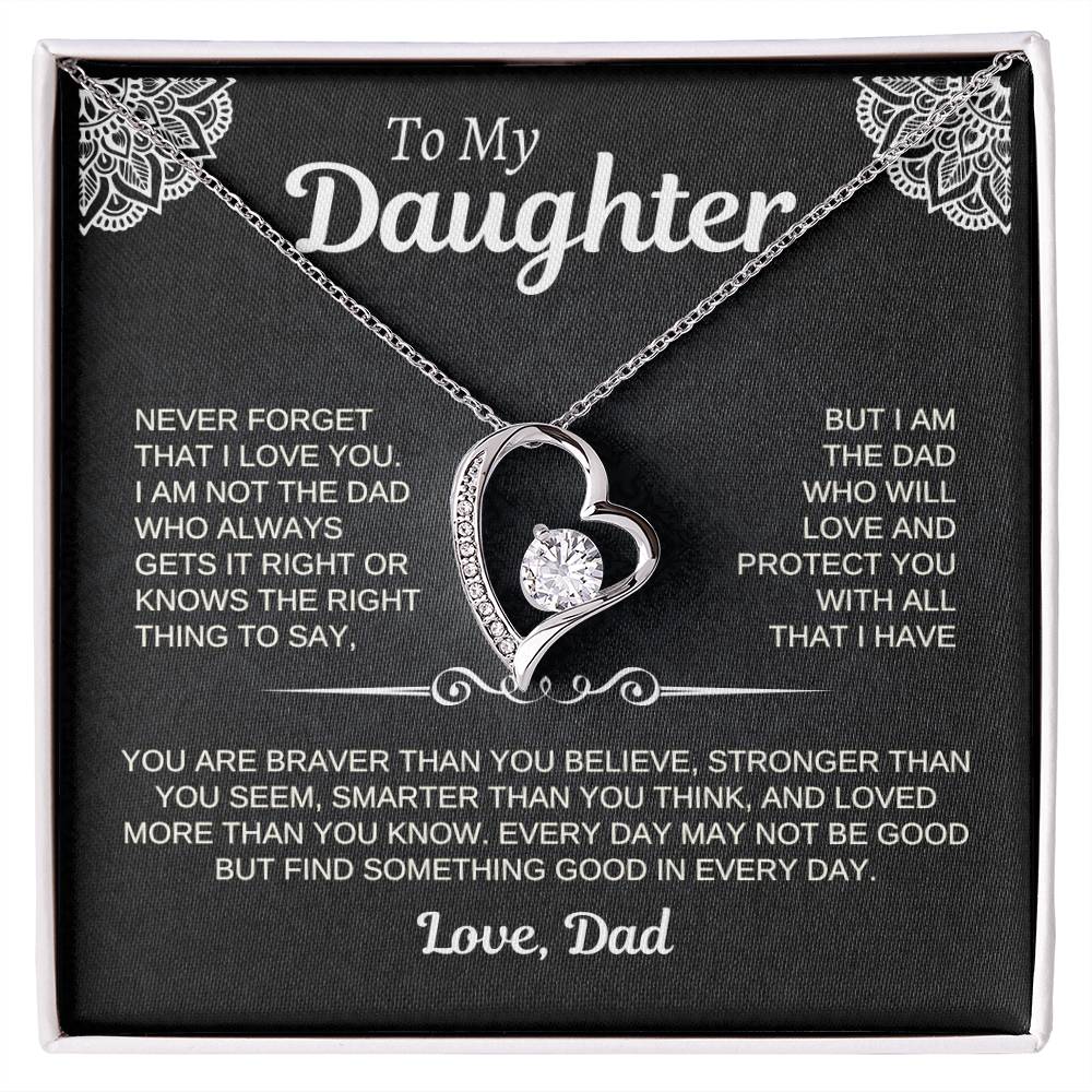 To My Daughter | Love Dad-W | Forever Love Necklace