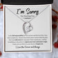 I'm Sorry  For Hurting You | Forever Love Necklace wb
