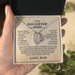 To My Daughter - Never Forget I Love You | Forever Love Necklace