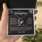 To My Daughter | Love Dad-W | Forever Love Necklace