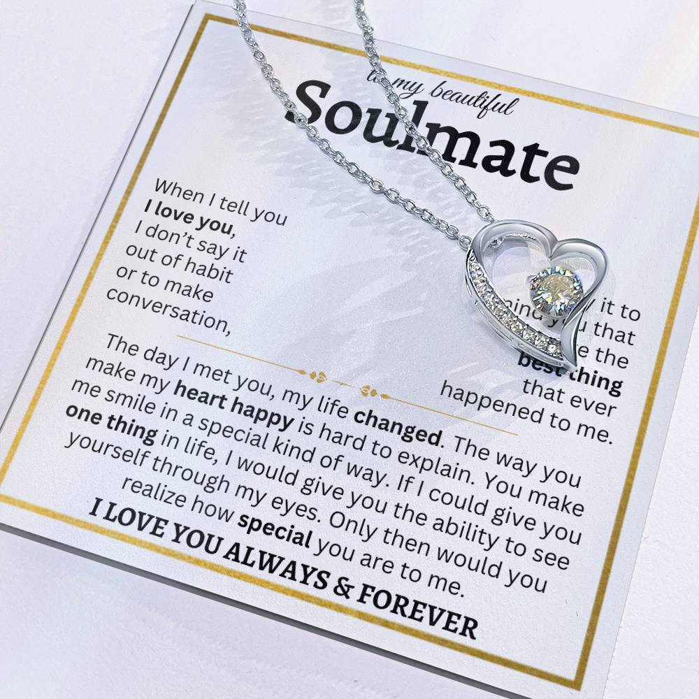 To My Beautiful Soulmate | Forever Love Necklace