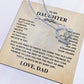 To My Daughter - Never Forget I Love You | Forever Love Necklace