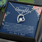 To My Amazing Daughter | Forever Love Necklace-Bl