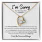 I'm Sorry  For Hurting You | Forever Love Necklace wb