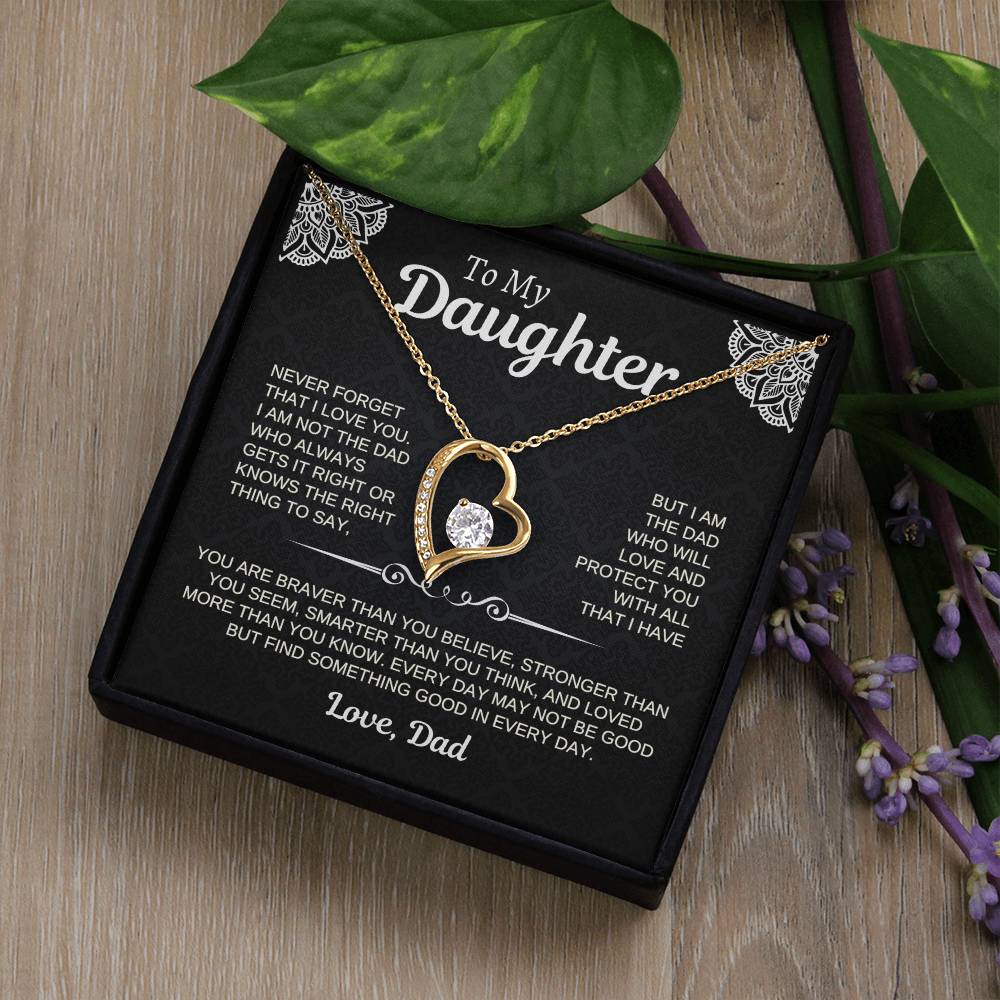 To My Daughter | Love Dad-W | Forever Love Necklace