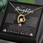 To My Daughter | Forever Love Necklace (P)