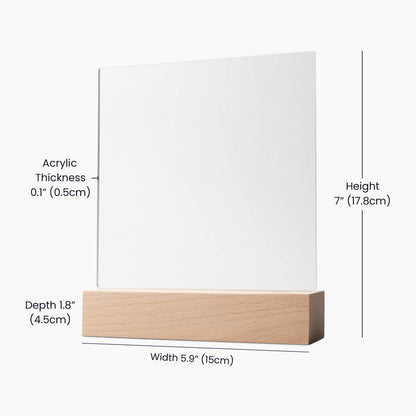 Personalized Dreamy Moon Bear LED Night Light with Name | Custom Nursery Decor for Kids, Baby Room Gift, Birthday or Baby Shower Keepsake