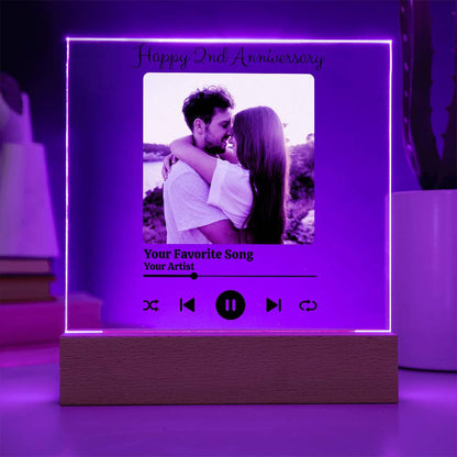 Personalized Song Player | Acrylic Square Plaque