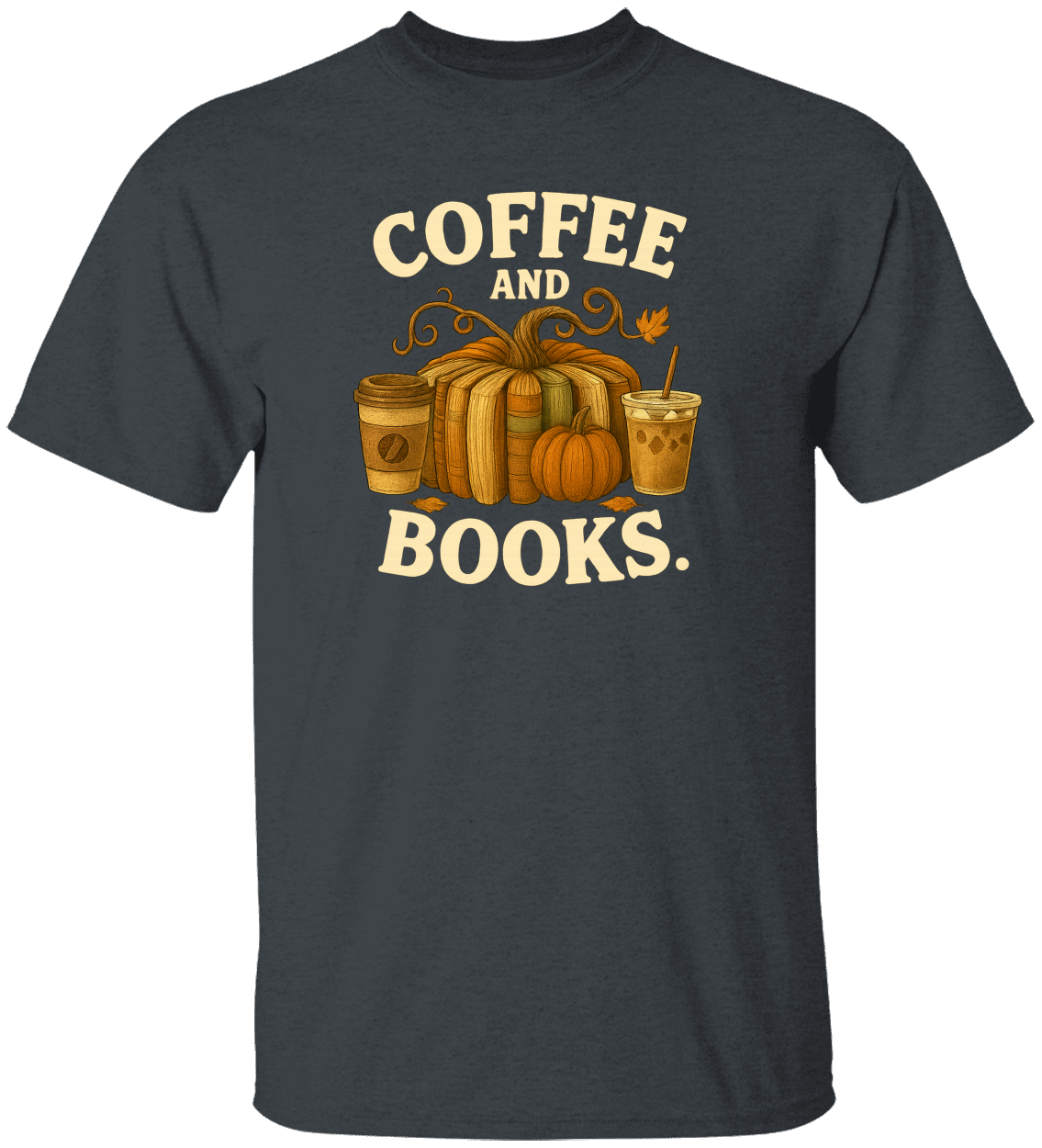 Coffee and Books Cozy Reader T-Shirt/Sweatshirt/Hooded Sweatshirt • Book Club Gift for Women • Autumn Coffee Lover Graphic Tee