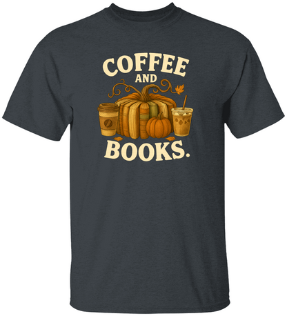 Coffee and Books Cozy Reader T-Shirt/Sweatshirt/Hooded Sweatshirt • Book Club Gift for Women • Autumn Coffee Lover Graphic Tee