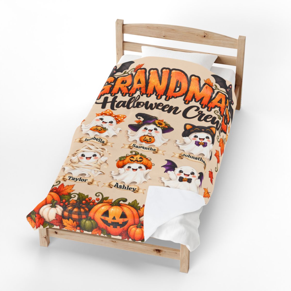 Personalized Grandma’s Halloween Crew Blanket