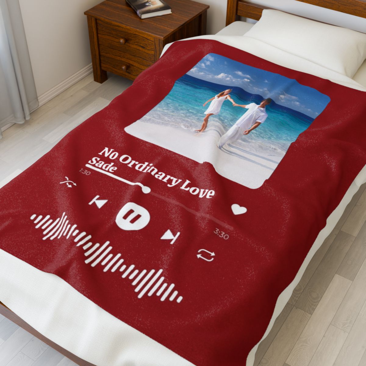 Personalized Music Photo Blanket