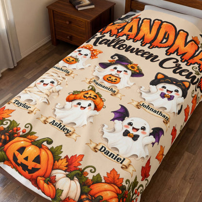 Personalized Grandma’s Halloween Crew Blanket