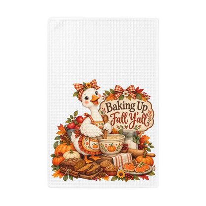 Baking Up Fall Y’all Waffle Weave Kitchen Hand Towel