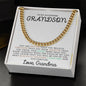 To My Grandson | Cuban Link Chain