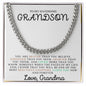 To My Grandson | Cuban Link Chain
