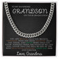 TO MY GRANDSON ON GRADUATION DAY | CUBAN LINK