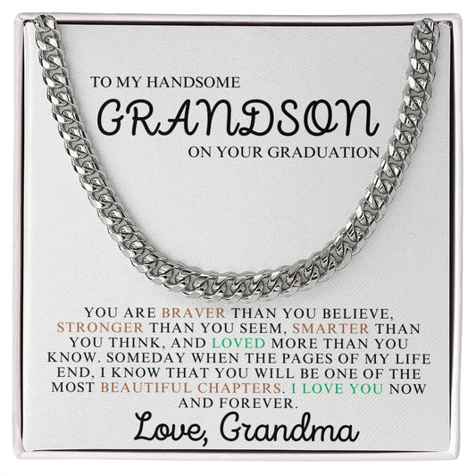 TO MY GRANDSON | CUBAN LINK CHAIN