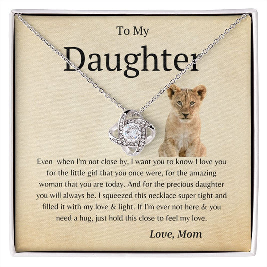 To My Daughter | Love Knot Necklace