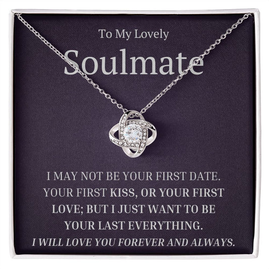 TO MY LOVELY SOULMATE | BEAUTIFUL LOVE KNOT NECKLACE